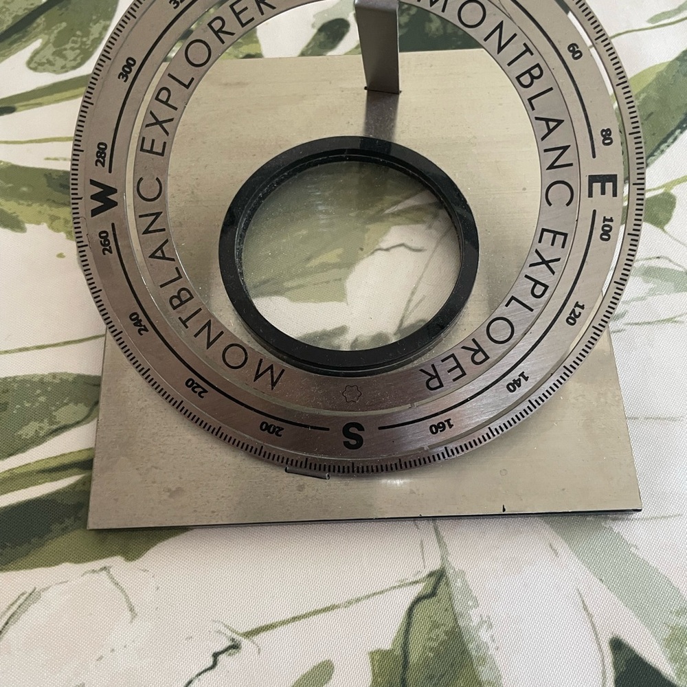 Montblanc Silver Circular Accents Decor